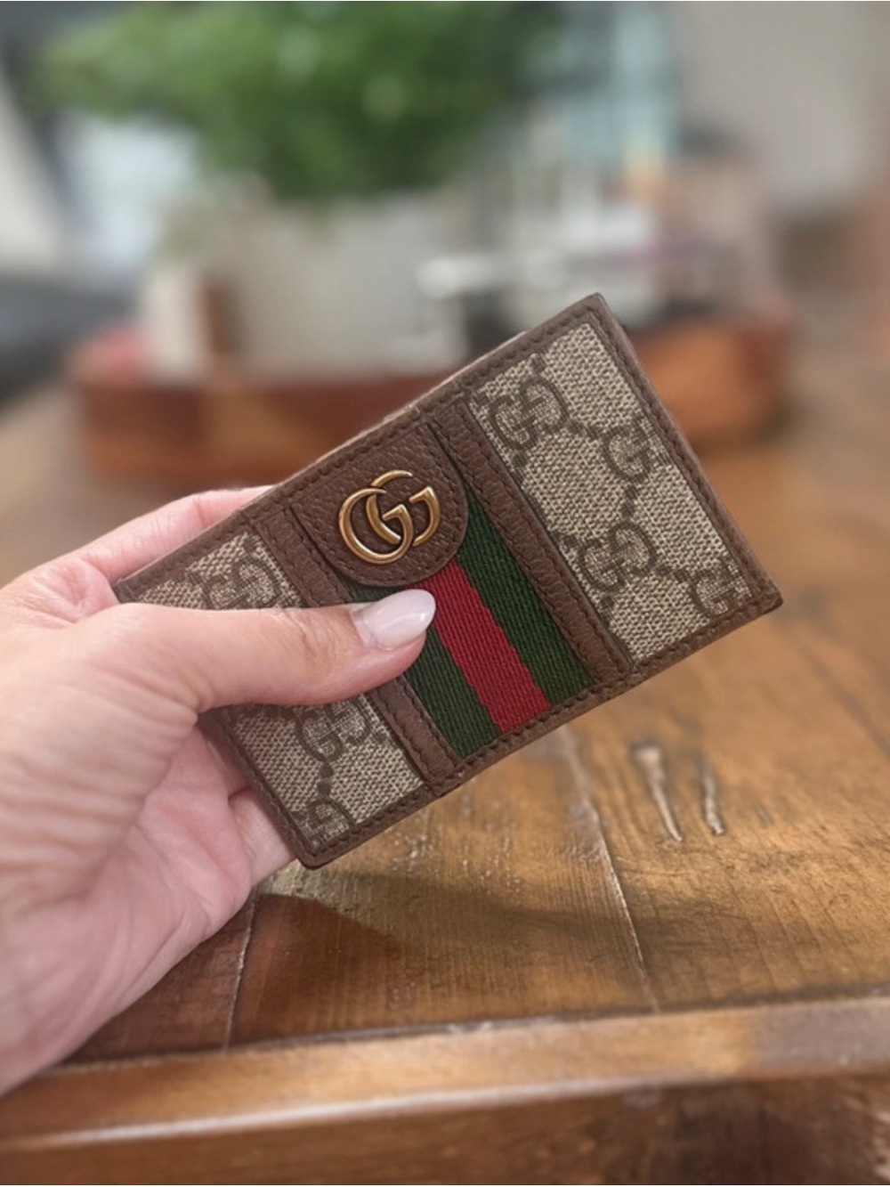 Gucci Ophidia GG Supreme Web Card Holder Wallet w/ Box - Picture 4 of 8